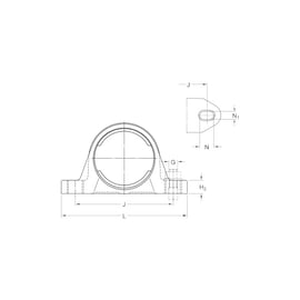 Corps de palier auto-aligneur à semelle SYK