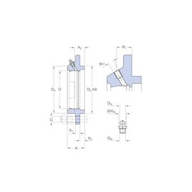 Corps de palier auto-aligneur applique FYC