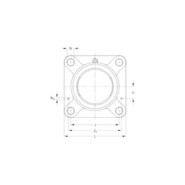 Corps de palier auto-aligneur applique carré FY M