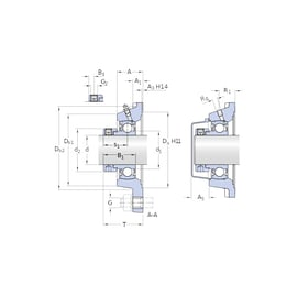 Palier complet auto-aligneur applique FY FM