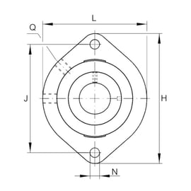 Palier complet auto-aligneur applique série GLCTE