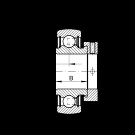 Roulement pour palier auto-aligneur série RALE-XL-NPP-B - Diamètre intérieur : 20 mm - Diamètre extérieur : 42 mm