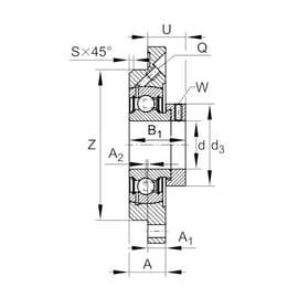 Palier complet auto-aligneur applique PME