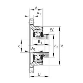 Palier complet auto-aligneur applique série PCJT