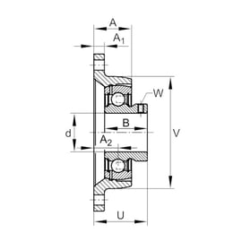 Palier complet auto-aligneur applique PCJTY