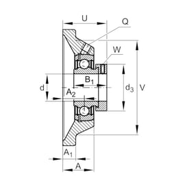 Palier complet auto-aligneur applique PCJ