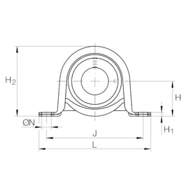 Palier complet auto-aligneur à semelle PBY