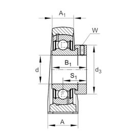 Palier complet auto-aligneur à semelle PASE