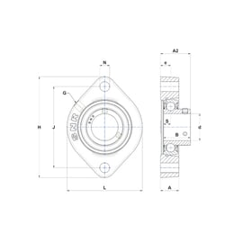 Palier complet auto-aligneur applique USFD