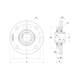 Palier complet auto-aligneur applique UCFCE