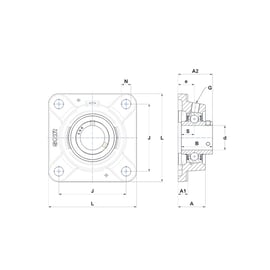 Palier complet auto-aligneur applique UCFE