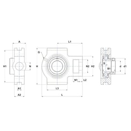 Palier complet coulisseau tendeur EST