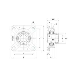 Palier complet auto-aligneur applique EXFE