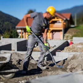 Pelle NANOVIB® 27 cm acier avec manche ergonomique 150 cm