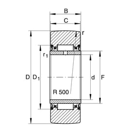 Galet de roulement série NA22-2RS