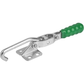 Sauterelle manuelle à crochet 5080 - Force de retenue 1000 N - Capacité de serrage 60 mm - Longueur totale 231 mm - Hauteur totale 36 mm - Taille broche de pression M08