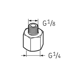 Raccord pour graisseur automatique LAPN - G1/8