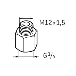 Raccord pour graisseur automatique LAPN - M12x1,5