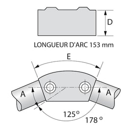 Raccord KEEKLAMP coude d'angle large