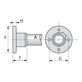 Raccord KEEKLAMP socle de fixation murale