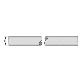 Tige filetée 1 mètre résistance 40 kg/mm² DIN 976 brut
