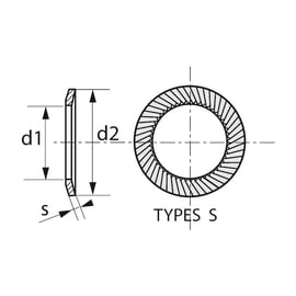 Rondelle SCHNORR® type S brut