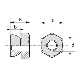 Écrou autocassant Inox A2