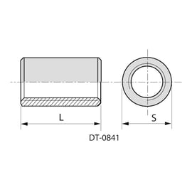 Manchon cylindrique DIN 6334 Inox A2