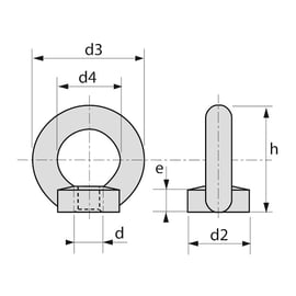 Écrou à oeil Inox A2