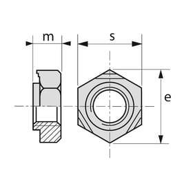 Écrou a souder HU DIN 929 Inox A2