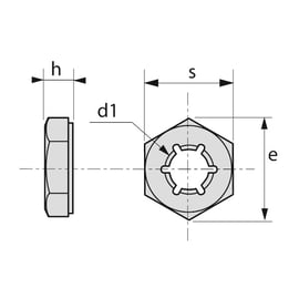 Écrou PAL DIN 7967 Inox A2
