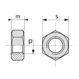 Écrou hexagonal HU DIN 934 inox A4
