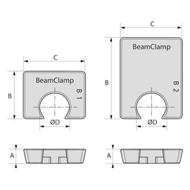 Cale d'épaisseur courte BF1 galvanisé