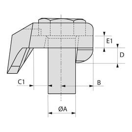 Crapaud type BC galvanisé