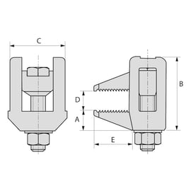 Crapaud type BL galvanisé