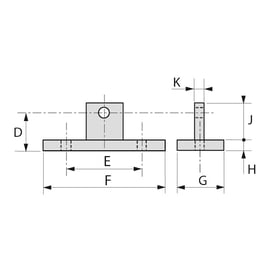 Plaque fixation KEEKLAMP m58 - 51 mm