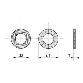 Rondelle NORDLOCK® SP (large) DELTA-PROTEKT
