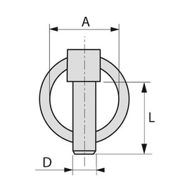 Goupille Clips Zingué bichromaté