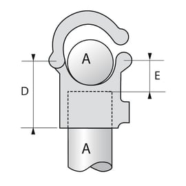 Raccord KEEKLAMP té ouvrable à 1 entrée