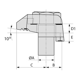 Crapaud type BT galvanisé