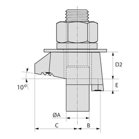 Crapaud type BW galvanisé