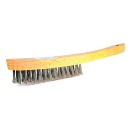 Brosse à main en inox rond - 2 rangs
