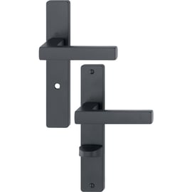 Ensemble sur grande plaque TOULON noir mat F9714