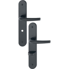 Ensemble sur grande plaque SAN-DIEGO noir mat F9714