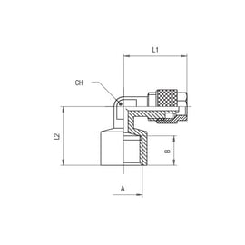Raccord à compression équerre orientable femelle 1120