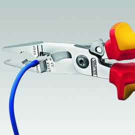 Pince multifonctions chromée isolée 1 000 V - 200 mm