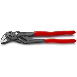 Pince clé atramentisée brunie avec manche gainé PVC 250 mm