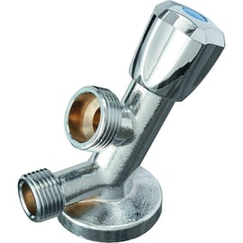 Robinet de machine à laver mâle-mâle avec applique - 1/2" - 3/4"