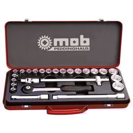 Coffret de 25 douilles 6 pans 1/2"