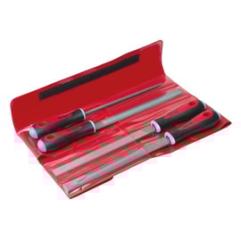 Lime avec manche bimatière en trousse de 4 pièces